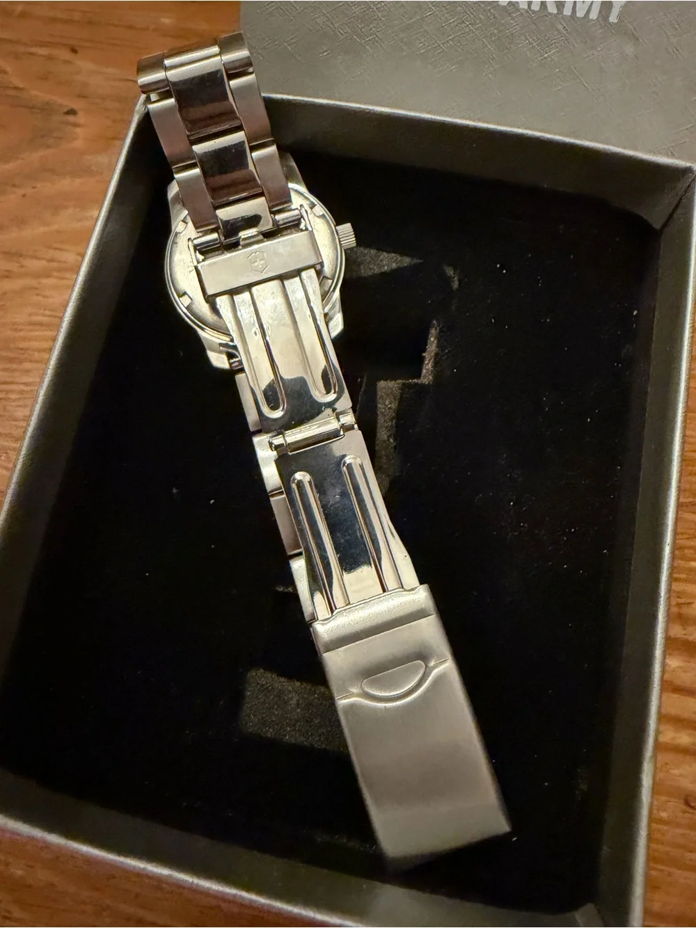 Women's Silver Stainless Steel Bracelet Watch - White Dial